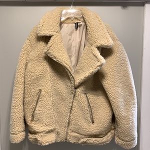 H&M Teddy Motor Jacket Coat